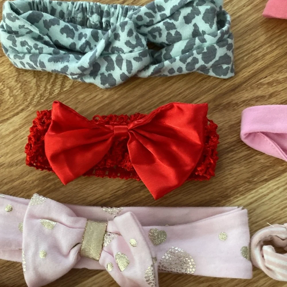 13 Baby Girl Colorful Headband Accessory Bundle